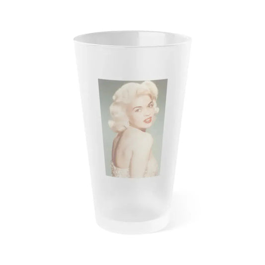 Jayne Mansfield #276 - 4x8 Color Glamour Portrait High Quality Re-Print (Vintage Female Icon) Frosted Pint Glass 16oz 16oz Frosted - Go Mug Yourself