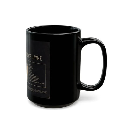Jayne Mansfield #278 - JAYNE Pocket Magazine inside & Pages 1 (Vintage Female Icon) Black Coffee Mug - Go Mug Yourself