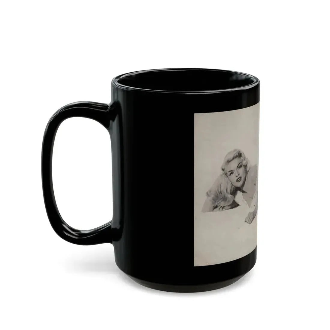 Jayne Mansfield #278 - JAYNE Pocket Magazine inside & Pages 1 (Vintage Female Icon) Black Coffee Mug - Go Mug Yourself