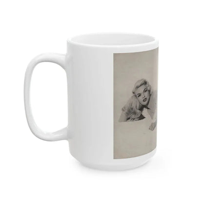 Jayne Mansfield #278 - JAYNE Pocket Magazine inside & Pages 1 (Vintage Female Icon) White Coffee Mug - Go Mug Yourself