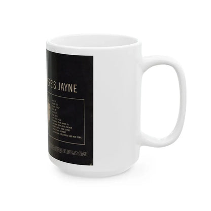 Jayne Mansfield #278 - JAYNE Pocket Magazine inside & Pages 1 (Vintage Female Icon) White Coffee Mug - Go Mug Yourself
