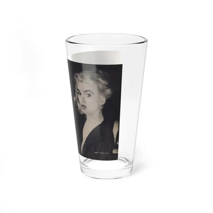 Jayne Mansfield #280 - JAYNE Pocket Magazine Pages 4 & 5 (Vintage Female Icon) Pint Glass 16oz - Go Mug Yourself