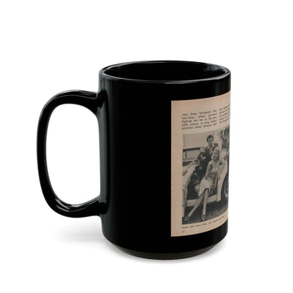 Jayne Mansfield #286 - JAYNE Pocket Magazine Pages 16 & 17 (Vintage Female Icon) Black Coffee Mug - Go Mug Yourself