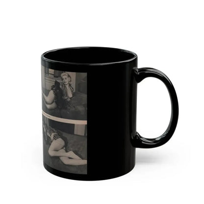 Jayne Mansfield #287 - JAYNE Pocket Magazine Pages 18 & 19 (Vintage Female Icon) Black Coffee Mug - Go Mug Yourself