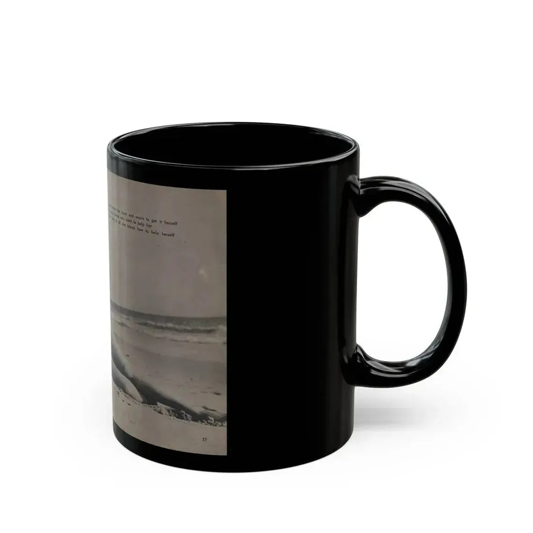 Jayne Mansfield #288 - JAYNE Pocket Magazine Pages 20 & 21 (Vintage Female Icon) Black Coffee Mug - Go Mug Yourself