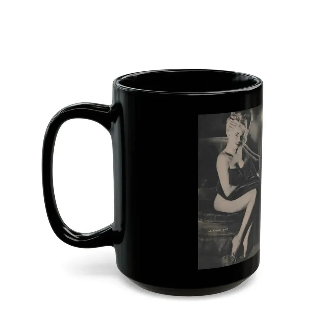 Jayne Mansfield #289 - JAYNE Pocket Magazine Pages 22 & 23 (Vintage Female Icon) Black Coffee Mug - Go Mug Yourself