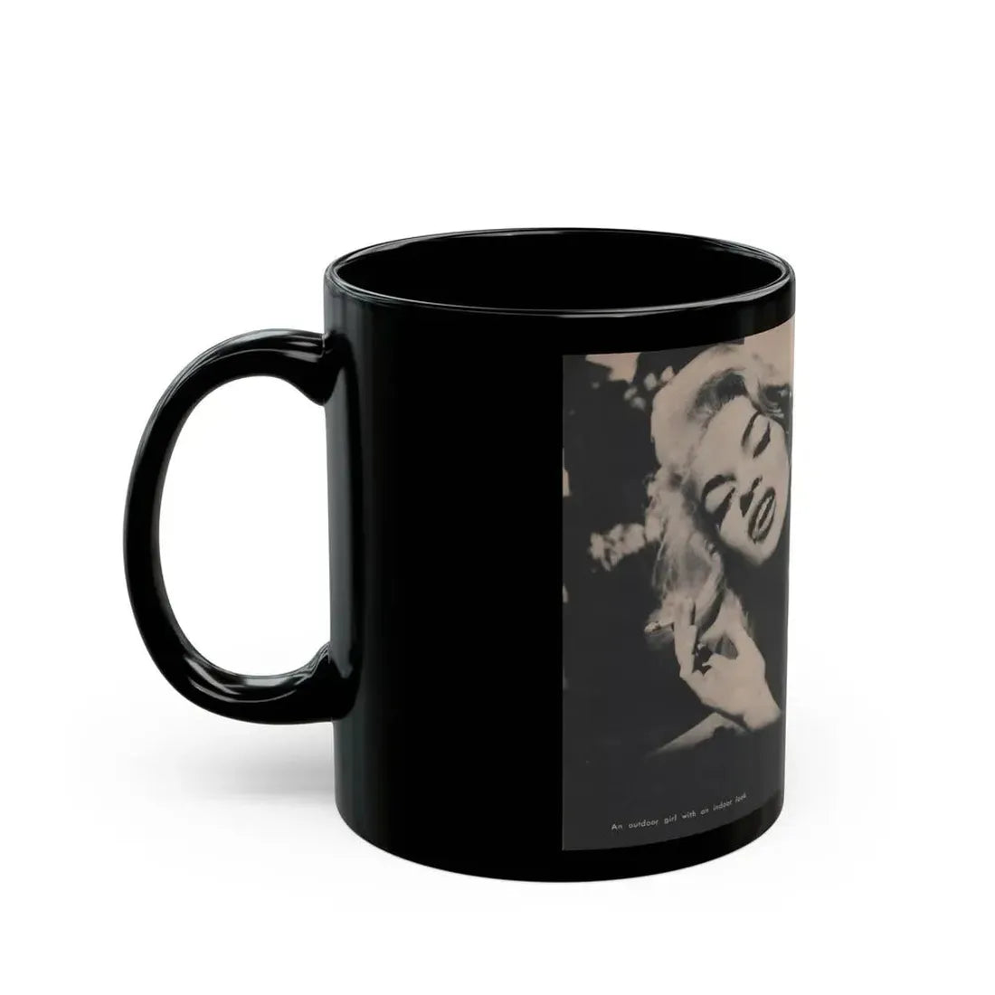Jayne Mansfield #290 - JAYNE Pocket Magazine Pages 24 & 25 (Vintage Female Icon) Black Coffee Mug - Go Mug Yourself