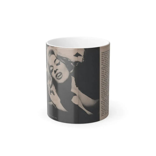 Jayne Mansfield #290 - JAYNE Pocket Magazine Pages 24 & 25 (Vintage Female Icon) Color Changing Coffee Mug 11oz - Go Mug Yourself