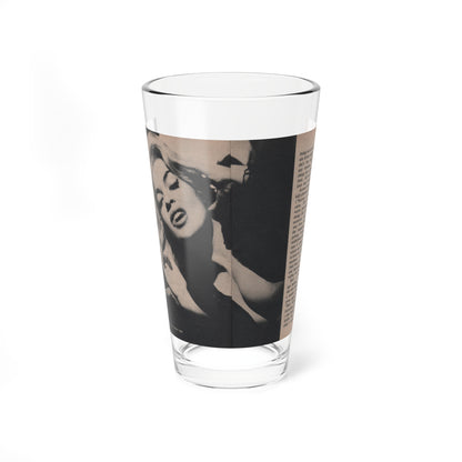 Jayne Mansfield #290 - JAYNE Pocket Magazine Pages 24 & 25 (Vintage Female Icon) Pint Glass 16oz-16oz-Go Mug Yourself