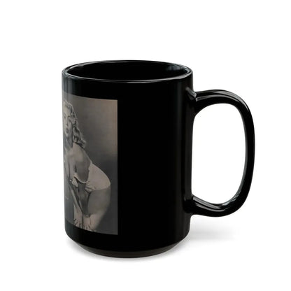 Jayne Mansfield #291 - JAYNE Pocket Magazine Pages 26 & 27 (Vintage Female Icon) Black Coffee Mug - Go Mug Yourself