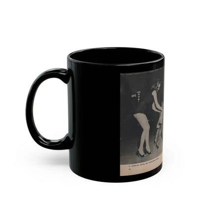 Jayne Mansfield #292 - JAYNE Pocket Magazine Pages 28 & 29 (Vintage Female Icon) Black Coffee Mug - Go Mug Yourself