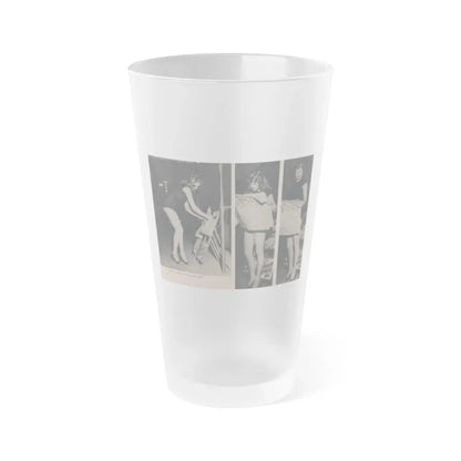 Jayne Mansfield #292 - JAYNE Pocket Magazine Pages 28 & 29 (Vintage Female Icon) Frosted Pint Glass 16oz 16oz Frosted - Go Mug Yourself
