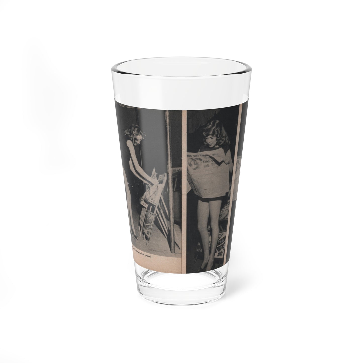 Jayne Mansfield #292 - JAYNE Pocket Magazine Pages 28 & 29 (Vintage Female Icon) Pint Glass 16oz-16oz-Go Mug Yourself