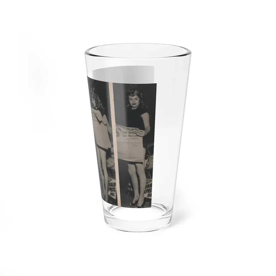 Jayne Mansfield #292 - JAYNE Pocket Magazine Pages 28 & 29 (Vintage Female Icon) Pint Glass 16oz - Go Mug Yourself