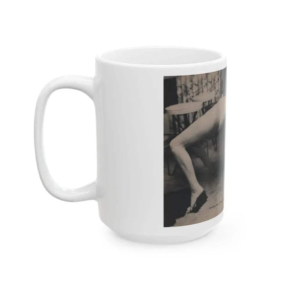 Jayne Mansfield #294 - JAYNE Pocket Magazine Pages 32 & 33 (Vintage Female Icon) White Coffee Mug - Go Mug Yourself