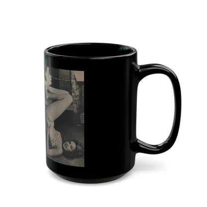 Jayne Mansfield #295 - JAYNE Pocket Magazine Pages 34 & 35 (Vintage Female Icon) Black Coffee Mug - Go Mug Yourself