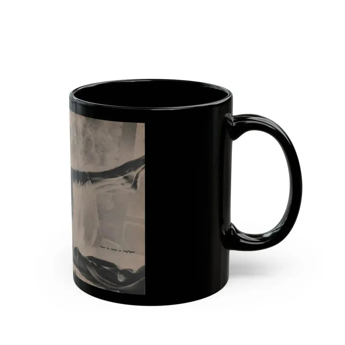 Jayne Mansfield #296 - JAYNE Pocket Magazine Pages 36 & 37 (Vintage Female Icon) Black Coffee Mug - Go Mug Yourself