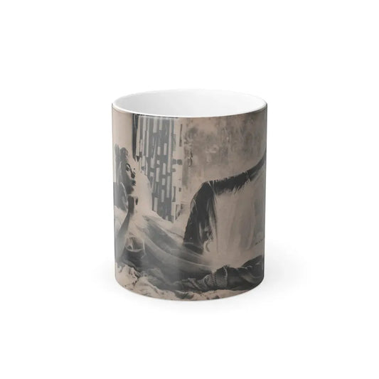 Jayne Mansfield #296 - JAYNE Pocket Magazine Pages 36 & 37 (Vintage Female Icon) Color Changing Coffee Mug 11oz - Go Mug Yourself