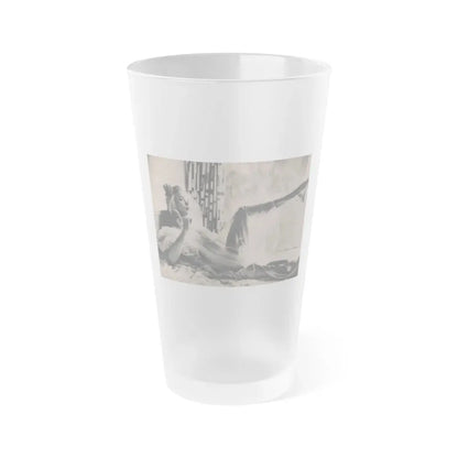 Jayne Mansfield #296 - JAYNE Pocket Magazine Pages 36 & 37 (Vintage Female Icon) Frosted Pint Glass 16oz 16oz Frosted - Go Mug Yourself