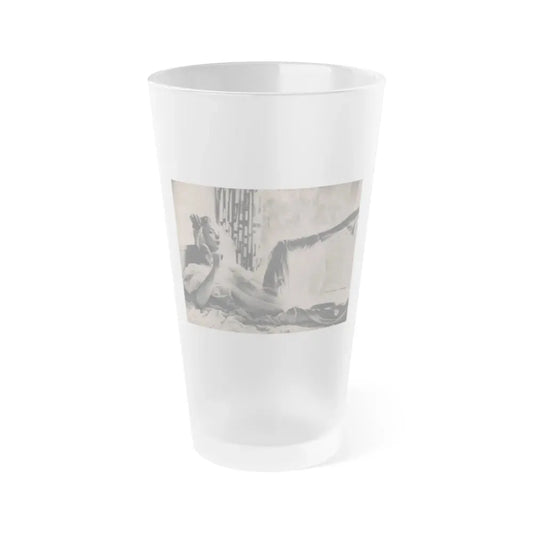 Jayne Mansfield #296 - JAYNE Pocket Magazine Pages 36 & 37 (Vintage Female Icon) Frosted Pint Glass 16oz 16oz Frosted - Go Mug Yourself