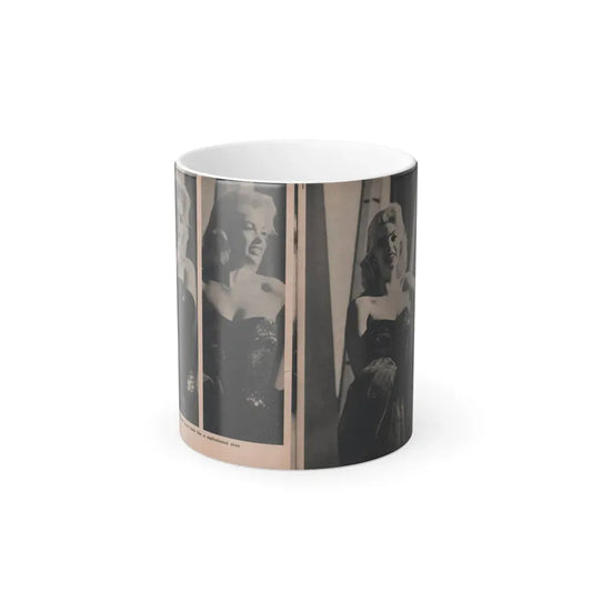 Jayne Mansfield #298 - JAYNE Pocket Magazine Pages 40 & 41 (Vintage Female Icon) Color Changing Coffee Mug 11oz - Go Mug Yourself
