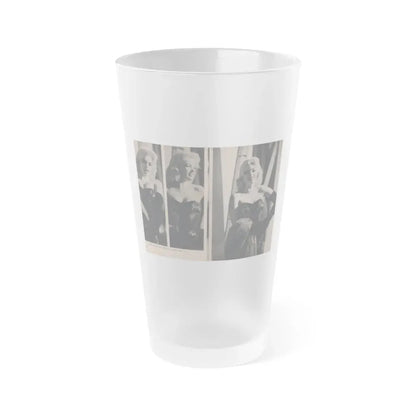 Jayne Mansfield #298 - JAYNE Pocket Magazine Pages 40 & 41 (Vintage Female Icon) Frosted Pint Glass 16oz 16oz Frosted - Go Mug Yourself