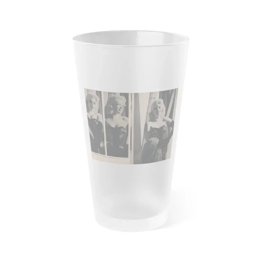 Jayne Mansfield #298 - JAYNE Pocket Magazine Pages 40 & 41 (Vintage Female Icon) Frosted Pint Glass 16oz 16oz Frosted - Go Mug Yourself