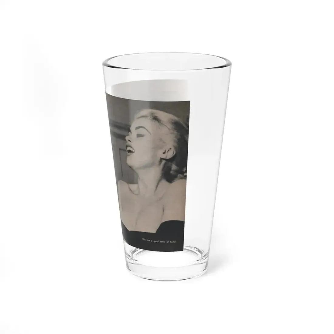Jayne Mansfield #301 - JAYNE Pocket Magazine Pages 46 & 47 (Vintage Female Icon) Pint Glass 16oz - Go Mug Yourself