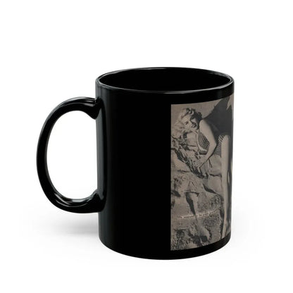 Jayne Mansfield #302 - JAYNE Pocket Magazine Pages 48 & 49 (Vintage Female Icon) Black Coffee Mug - Go Mug Yourself