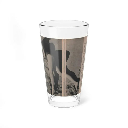 Jayne Mansfield #302 - JAYNE Pocket Magazine Pages 48 & 49 (Vintage Female Icon) Pint Glass 16oz 16oz - Go Mug Yourself