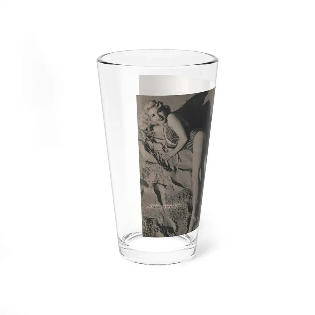 Jayne Mansfield #302 - JAYNE Pocket Magazine Pages 48 & 49 (Vintage Female Icon) Pint Glass 16oz - Go Mug Yourself