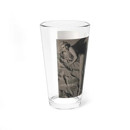 Jayne Mansfield #302 - JAYNE Pocket Magazine Pages 48 & 49 (Vintage Female Icon) Pint Glass 16oz - Go Mug Yourself