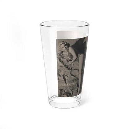 Jayne Mansfield #302 - JAYNE Pocket Magazine Pages 48 & 49 (Vintage Female Icon) Pint Glass 16oz - Go Mug Yourself