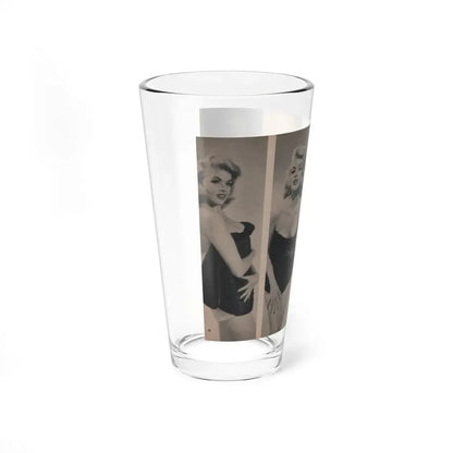 Jayne Mansfield #303 - JAYNE Pocket Magazine Pages 50 & 51 (Vintage Female Icon) Pint Glass 16oz - Go Mug Yourself