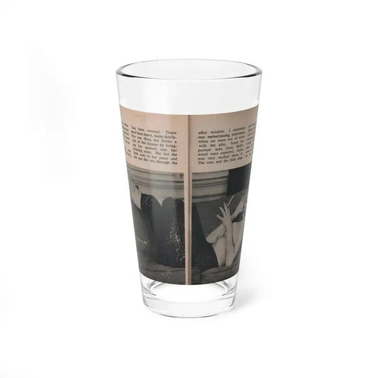 Jayne Mansfield #304 - JAYNE Pocket Magazine Pages 52 & 53 (Vintage Female Icon) Pint Glass 16oz 16oz - Go Mug Yourself