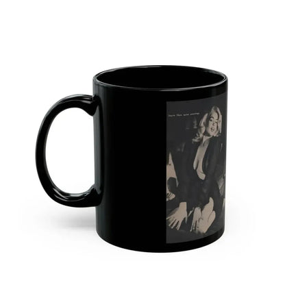 Jayne Mansfield #305 - JAYNE Pocket Magazine Pages 54 & 55 (Vintage Female Icon) Black Coffee Mug - Go Mug Yourself