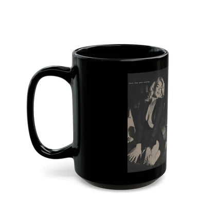 Jayne Mansfield #305 - JAYNE Pocket Magazine Pages 54 & 55 (Vintage Female Icon) Black Coffee Mug - Go Mug Yourself