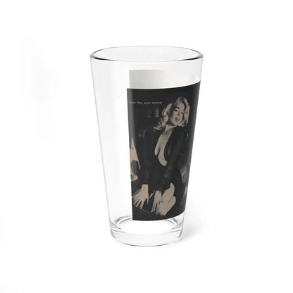 Jayne Mansfield #305 - JAYNE Pocket Magazine Pages 54 & 55 (Vintage Female Icon) Pint Glass 16oz - Go Mug Yourself