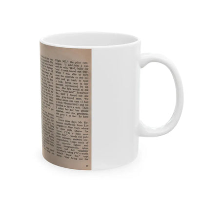 Jayne Mansfield #308 - JAYNE Pocket Magazine Pages 60 & 61 (Vintage Female Icon) White Coffee Mug - Go Mug Yourself