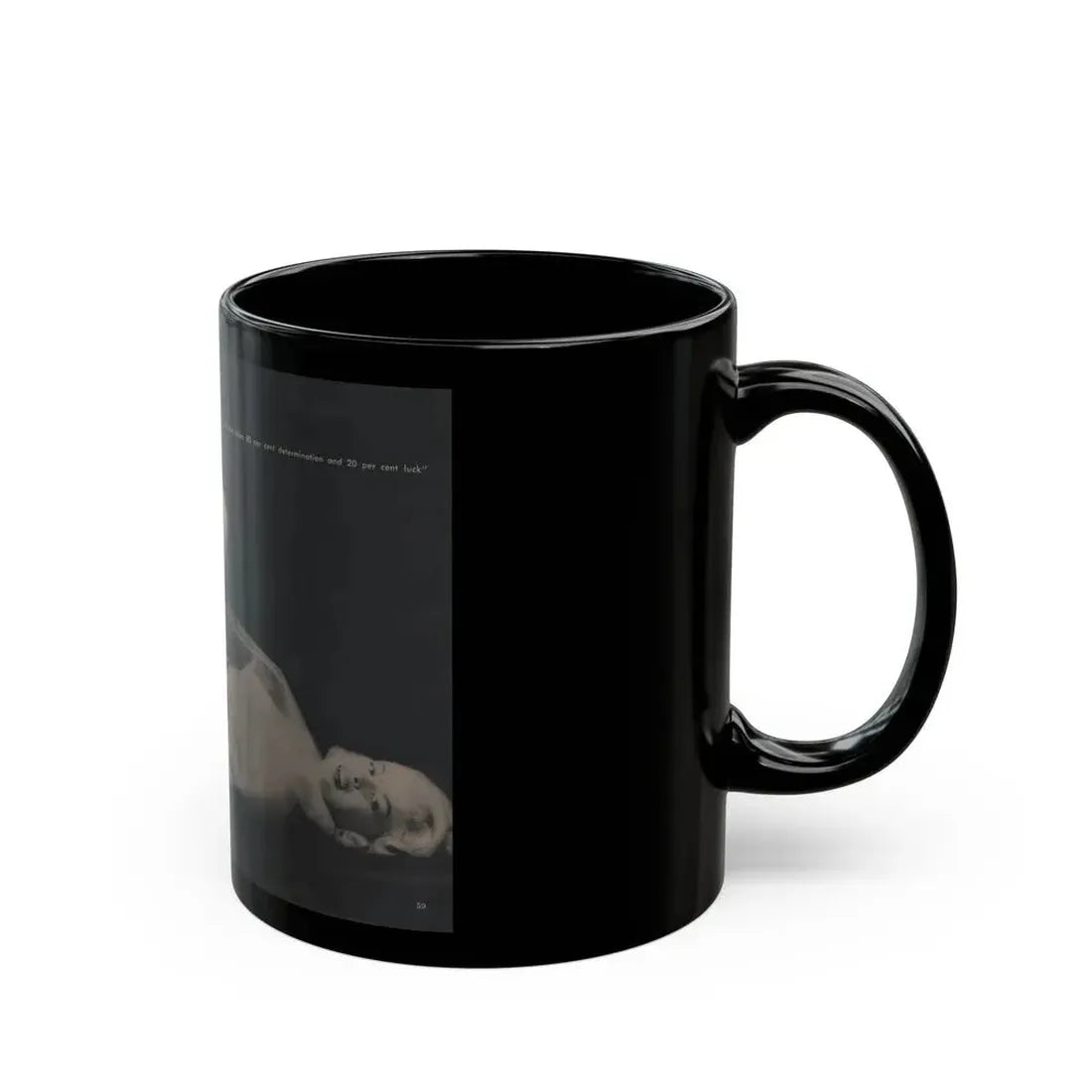 Jayne Mansfield #309 - JAYNE Pocket Magazine Pages 62 & 63 (Vintage Female Icon) Black Coffee Mug - Go Mug Yourself