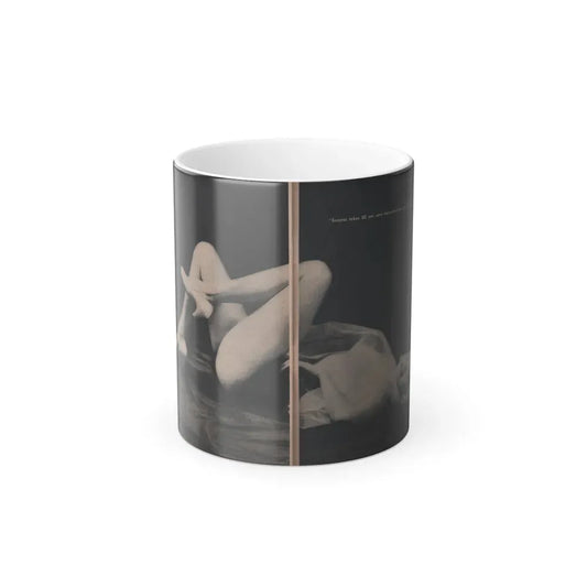 Jayne Mansfield #309 - JAYNE Pocket Magazine Pages 62 & 63 (Vintage Female Icon) Color Changing Coffee Mug 11oz - Go Mug Yourself
