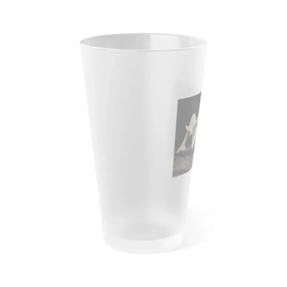 Jayne Mansfield #309 - JAYNE Pocket Magazine Pages 62 & 63 (Vintage Female Icon) Frosted Pint Glass 16oz - Go Mug Yourself