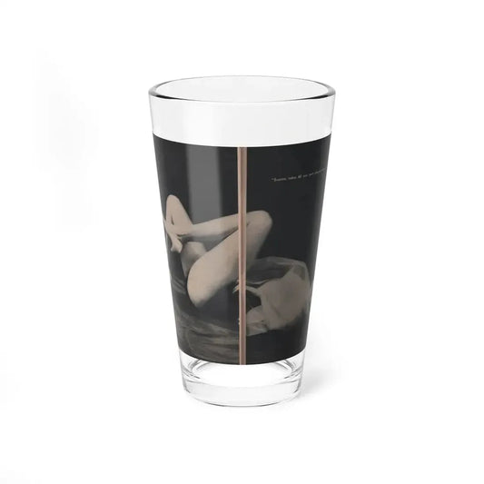 Jayne Mansfield #309 - JAYNE Pocket Magazine Pages 62 & 63 (Vintage Female Icon) Pint Glass 16oz 16oz - Go Mug Yourself