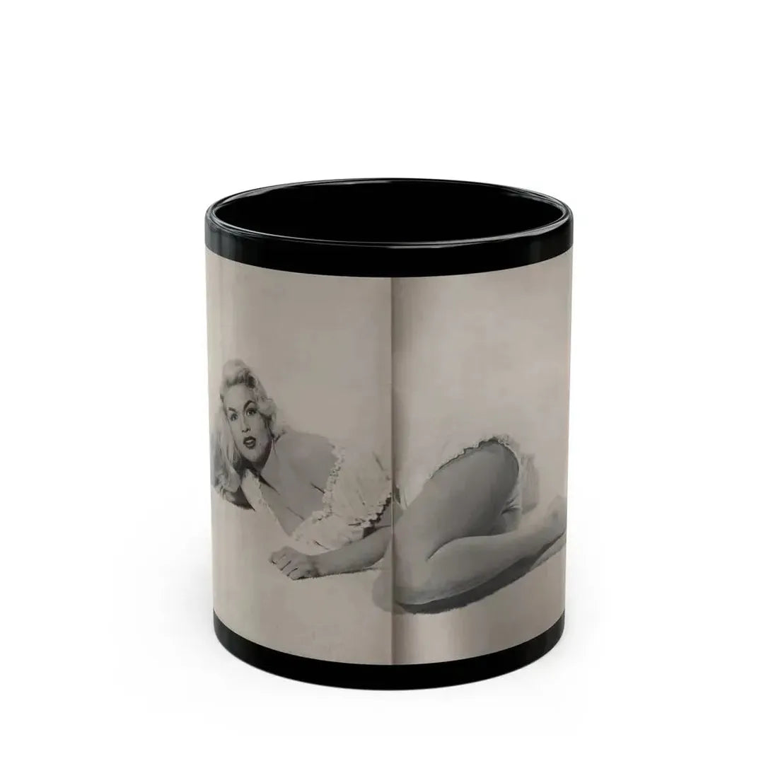 Jayne Mansfield #313 - JAYNE Pocket Magazine Joined (Vintage Female Icon) Black Coffee Mug 11oz - Go Mug Yourself