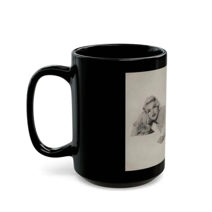 Jayne Mansfield #313 - JAYNE Pocket Magazine Joined (Vintage Female Icon) Black Coffee Mug - Go Mug Yourself