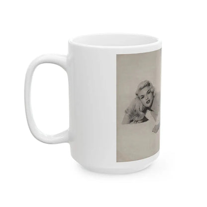 Jayne Mansfield #313 - JAYNE Pocket Magazine Joined (Vintage Female Icon) White Coffee Mug - Go Mug Yourself
