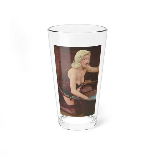Jayne Mansfield #314 - Pages 3 & 4 of 4 with, Color Centerfold from SCAMP Magazine May '57 (Vintage Female Icon) Pint Glass 16oz 16oz - Go Mug Yourself
