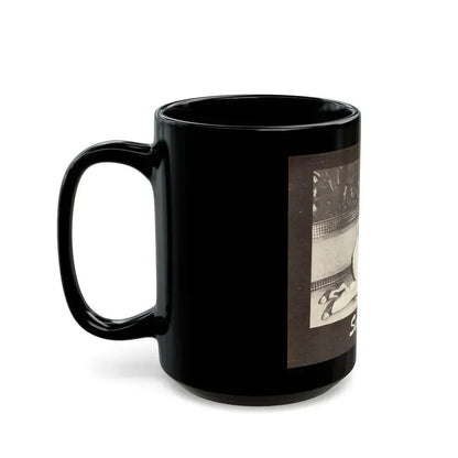 Jayne Mansfield #315 - 1 Almost Full Page B&W Photo on Page 34 from BOLD Pocket Mag. Feb. '59 (Vintage Female Icon) Black Coffee Mug - Go Mug Yourself