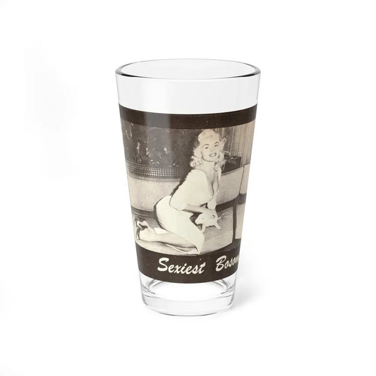 Jayne Mansfield #315 - 1 Almost Full Page B&W Photo on Page 34 from BOLD Pocket Mag. Feb. '59 (Vintage Female Icon) Pint Glass 16oz 16oz - Go Mug Yourself