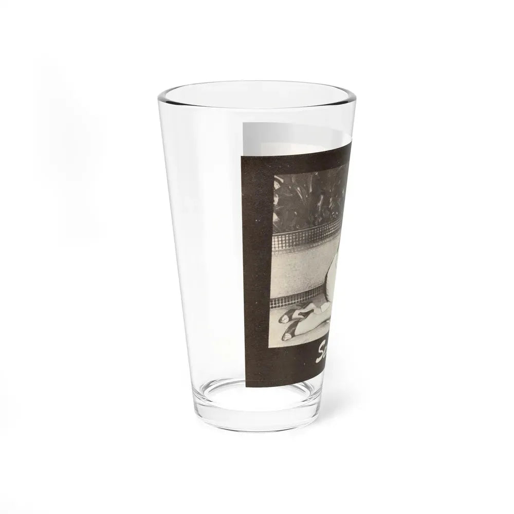 Jayne Mansfield #315 - 1 Almost Full Page B&W Photo on Page 34 from BOLD Pocket Mag. Feb. '59 (Vintage Female Icon) Pint Glass 16oz - Go Mug Yourself